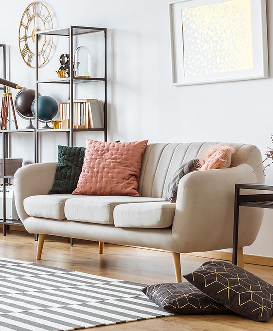 Couch im skandinavischen Stil Inspiration für eine Scandi-Couch